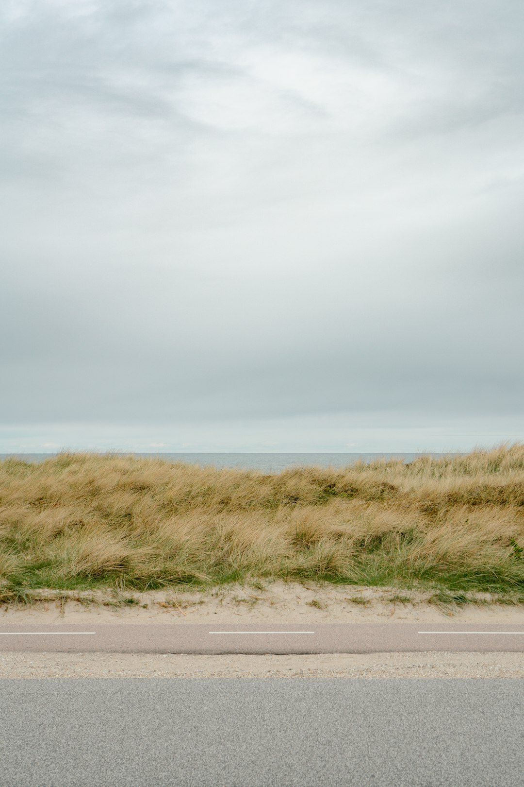 Vintage pickup truck parked on a sand dune road near Jose Ignacio at dusk
