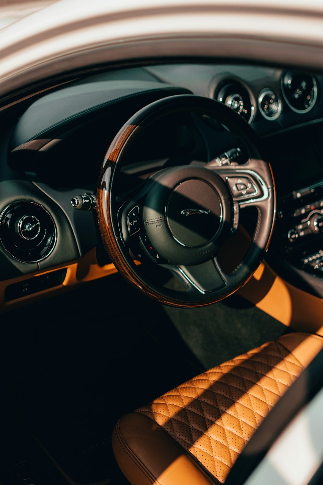 luxury car interior