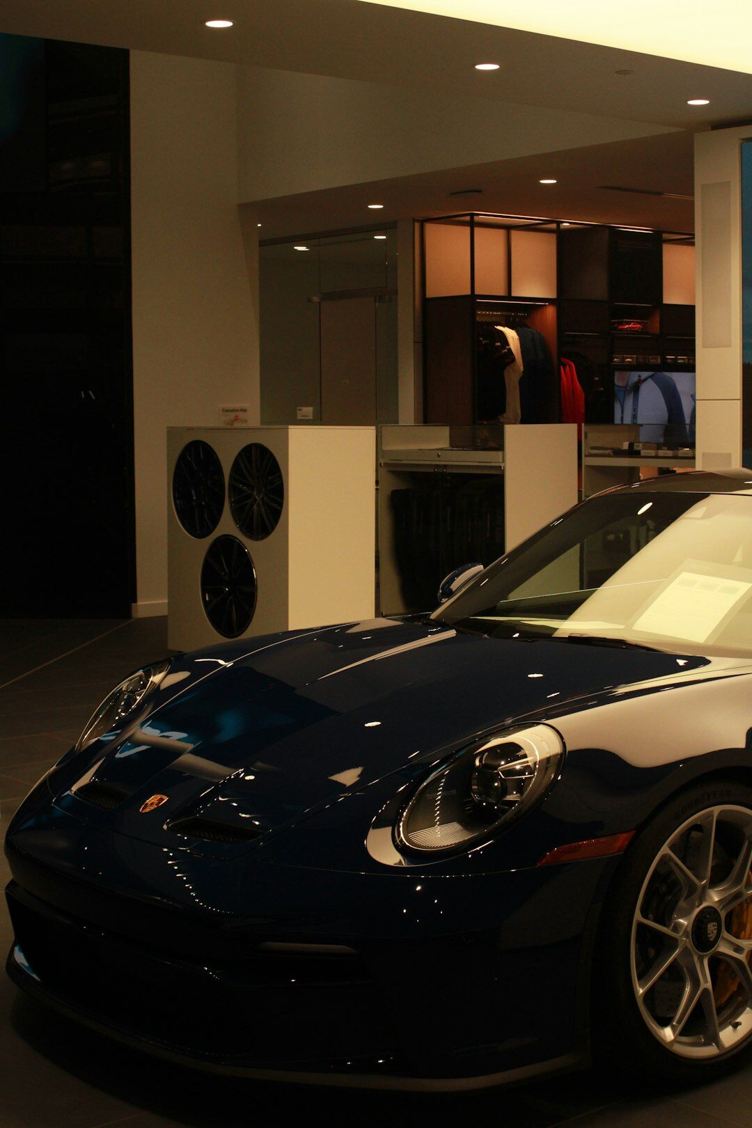 luxury car showroom