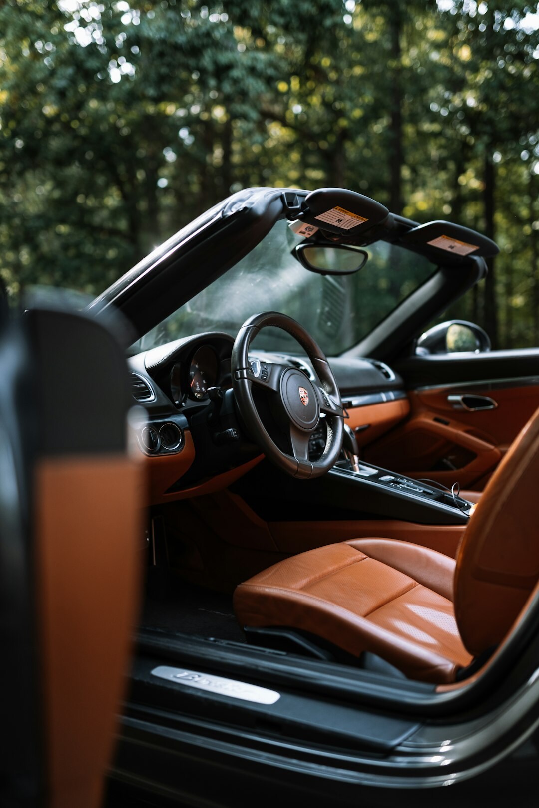 driver in luxury car